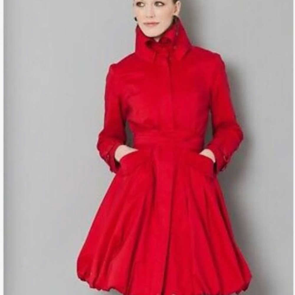 New Especially Yours Bubble Coat/Dress by Studio EY.  Red 1X Size